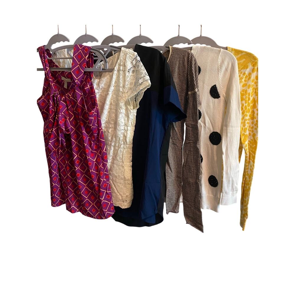 LOT OF 6 Women's Banana Republic Tops Sweaters Workwear Casual Size XS-S